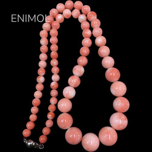 ENIMOL台湾天然粉珊瑚项链