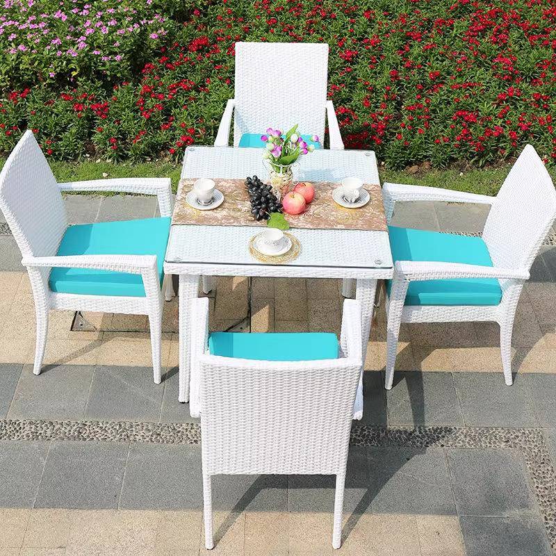 户外阳台桌椅藤椅三件套室外别墅庭院藤编露天桌子椅子酒吧藤座椅