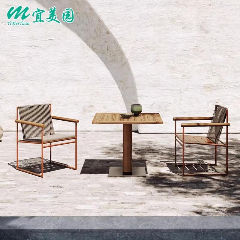 户外阳台小桌椅三件套组合茶几餐厅藤编沙发休闲露台咖啡店家具