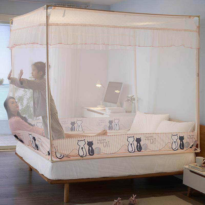 新款宝宝防摔坐床式回字底蚊帐 家用床笠儿童防掉床拉链蚊帐,电子元器件市场,其它元器件,淘宝优惠券,粉丝福利购,淘宝优惠卷