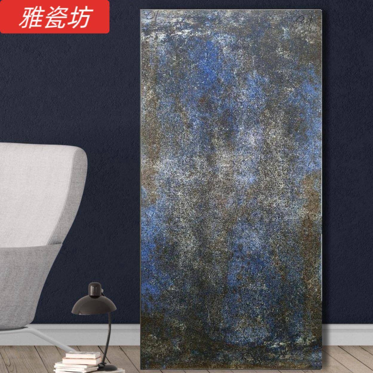 仿古600×1200规格金属釉面地砖客厅高级艺术餐厅服装商业用砖