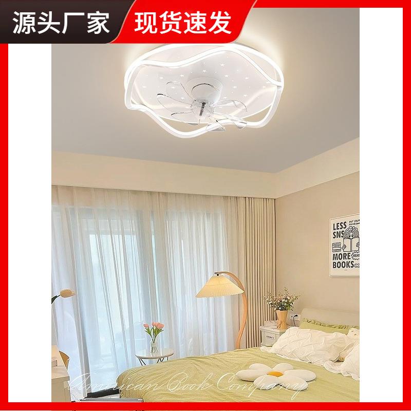 2024年新款风扇灯主卧室静音一体电扇灯现代简约餐厅书房风扇吊灯