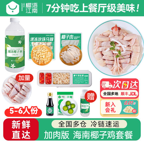 椰语江南海南椰子鸡汤全套餐