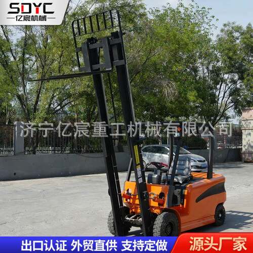 出口3吨电动叉车仓库货物搬运电动堆垛叉车多功能4吨新能源叉车