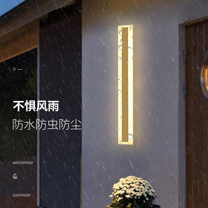 户外壁灯防水LED线条灯亚克力洗墙灯别墅围墙室外长条壁灯庭院灯