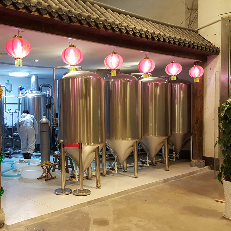 自酿啤酒机 小型精酿啤酒设备  发酵罐 发酵精酿啤酒酿酒设备