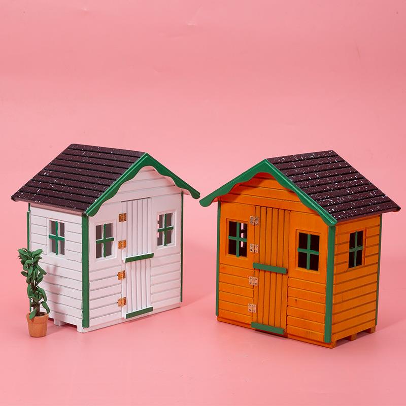 1:12娃娃屋DOLLHOUSE迷你家具儿童过家家小屋可爱袖珍别墅道具