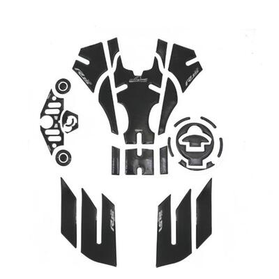 适用YAMAHA油箱贴油箱盖贴套装YZF-R15 V3碳纤上联板贴防滑侧贴