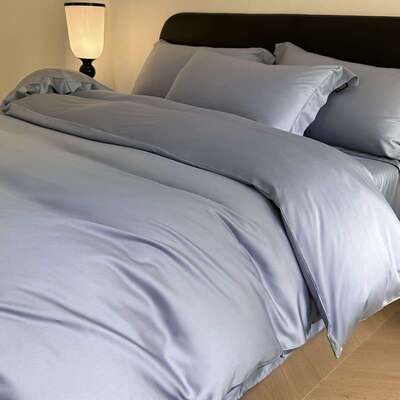 A类100支长绒棉全棉四件套纯色纯棉单品床单枕套被套床笠三件套