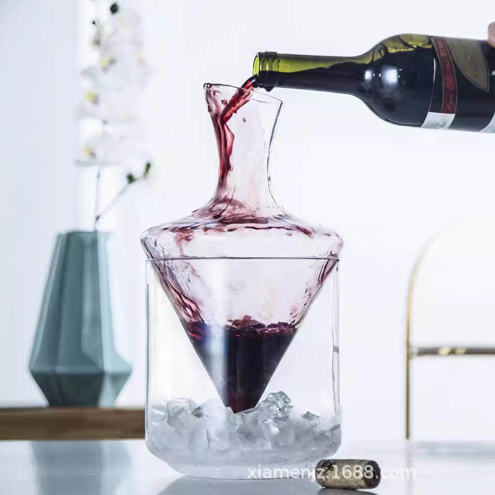 红酒醒酒酒器家用奢华冰镇瓶高档冰桶分酒器级高红酒套具装无冰酒