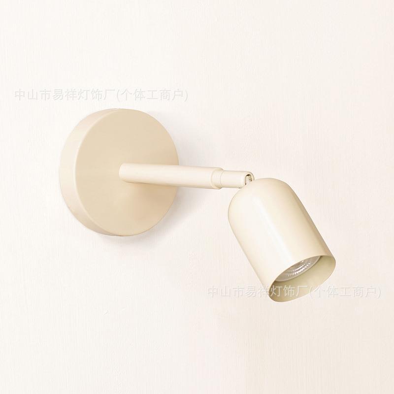 壁灯卧室床头灯GU10射灯灯泡创意简约时尚彩色旋转新款阅读墙壁灯