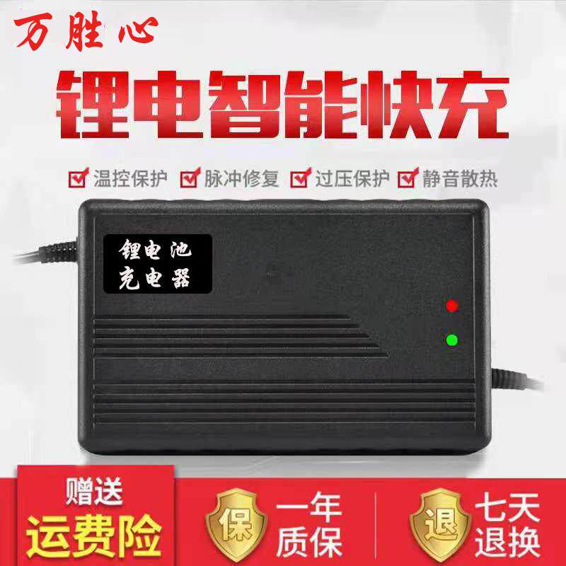 电车锂电池充电器专用24V48V60V72V36V10A原装三元锂铁锂快充智能