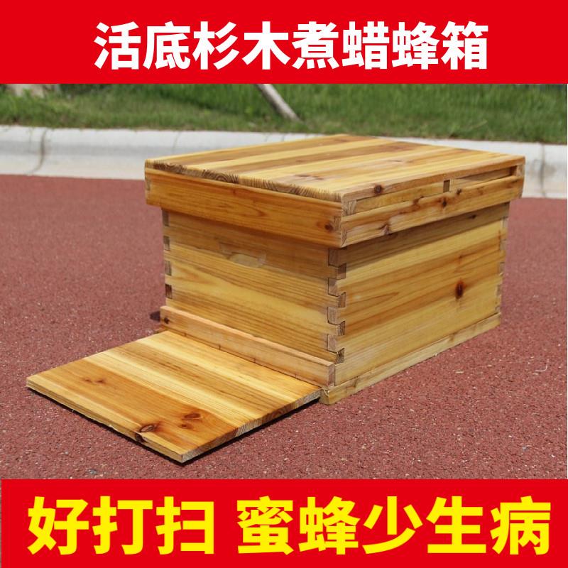 蜂箱活底十框蜂箱活动底板蜂箱中蜂箱蜜蜂箱全套杉木蜂箱养蜂工具