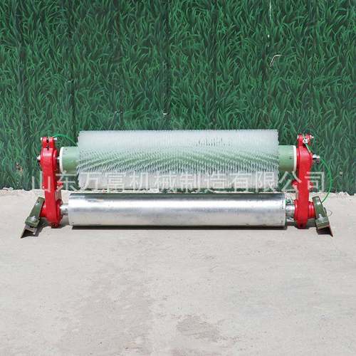 无动力尼龙滚刷清扫器 L1200防爆电动滚刷清扫器皮带机除尘毛刷