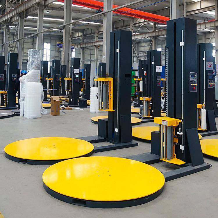 全自动缠绕机定制纸箱缠膜机智能缠绕自动断膜电动转盘缠膜打包机