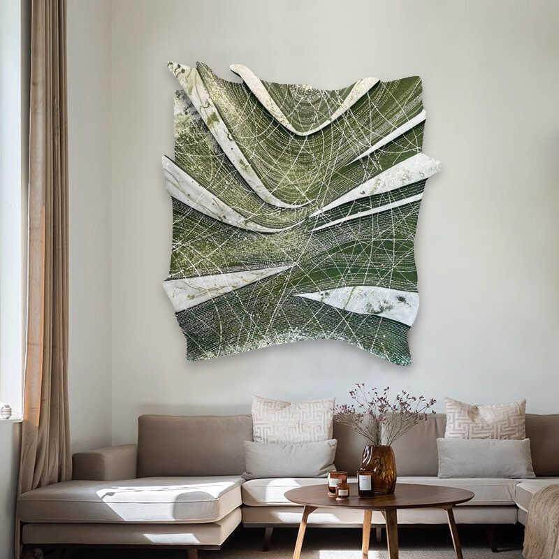 现代样板间装饰画立体肌理画小众艺术画卧室餐厅挂画玄关高端壁画