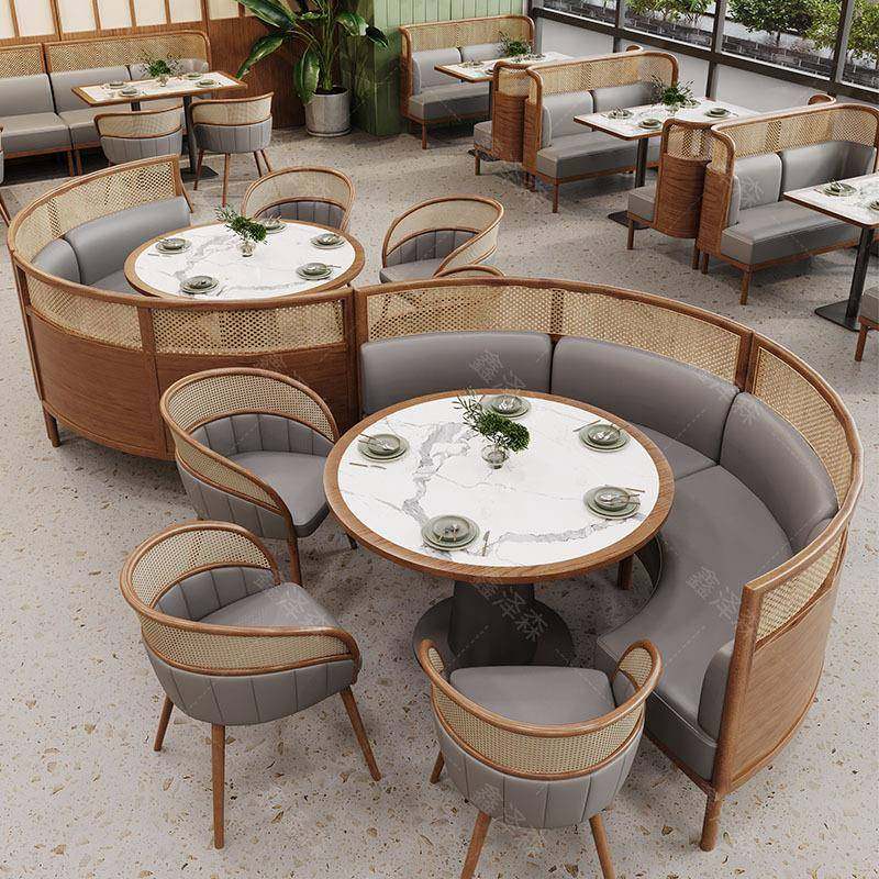 咖啡厅卡座沙发藤编餐椅连锁店茶餐厅东南亚风靠墙餐饮店桌椅组合,鲜花速递/花卉仿真/绿植园艺,割草机/草坪机,淘宝优惠券,粉丝福利购,淘宝优惠卷