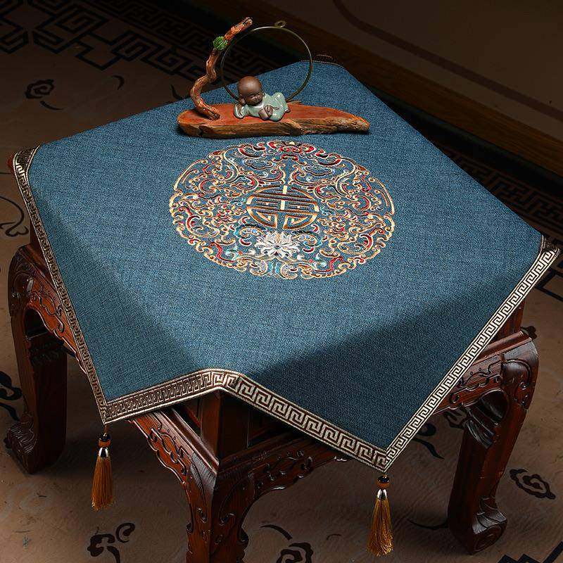 茶几盖布高档新中式防水桌布边柜角几小方几装饰布床头柜盖巾防尘,鲜花速递/花卉仿真/绿植园艺,割草机/草坪机,淘宝优惠券,粉丝福利购,淘宝优惠卷