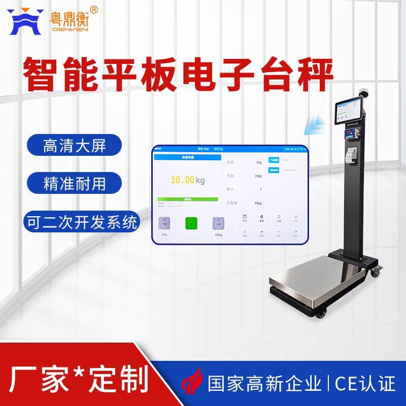 物联网智能电子秤150kg 触屏数据存储对接ERP系统智能工业台秤