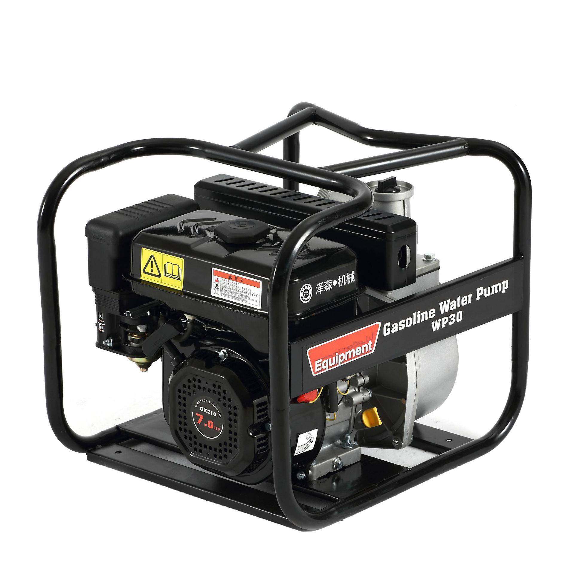 WP30农业灌溉机械高扬程高流量四冲程3寸雅马哈款消声器汽油水泵