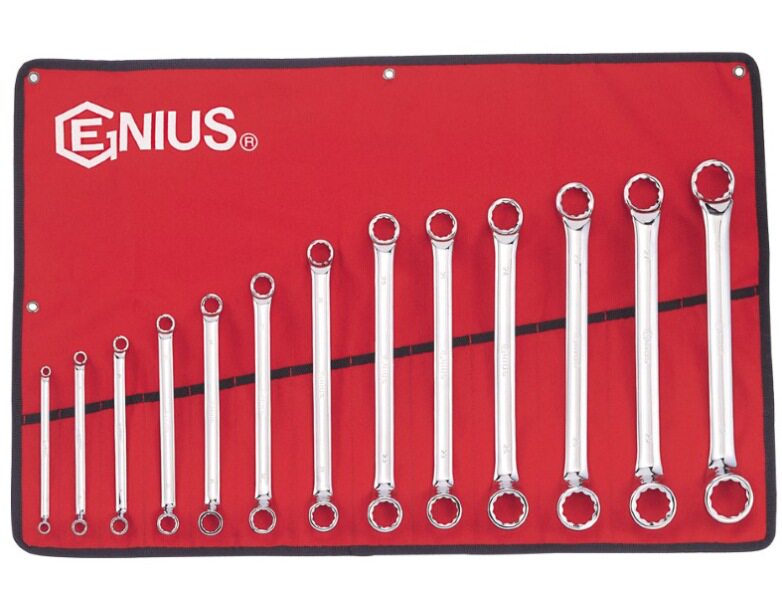 天赋(GENIUS)DE-713M工具13件套精抛光公制双梅花扳手组