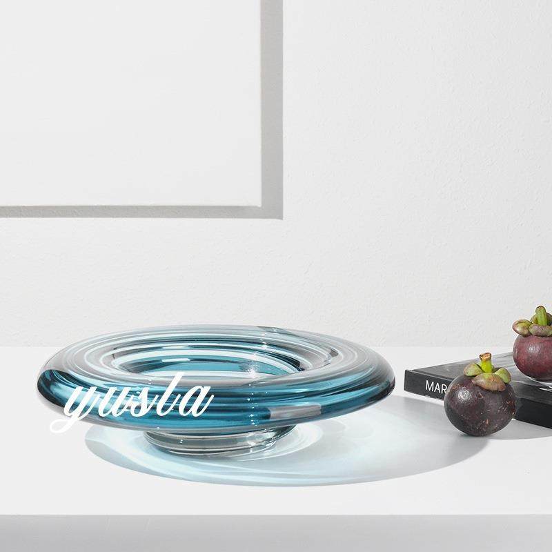 简约现代客厅茶几水果盘餐厅吧台干果收纳盆酒店别墅摆件软装饰品