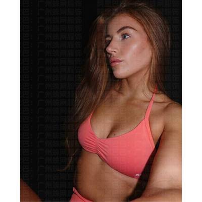 Impact爆款新品！Dfyne高强度露背带胸垫挂脖一体运动女无标1685