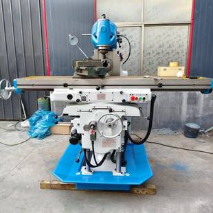 工件铣面角度铣加工 加大工作台 X6240回转头铣床 360旋转头