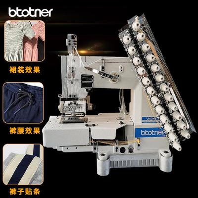 多针机vc008自动剪线橡筋车松紧带裤头车服装拉腰机窗帘布带机
