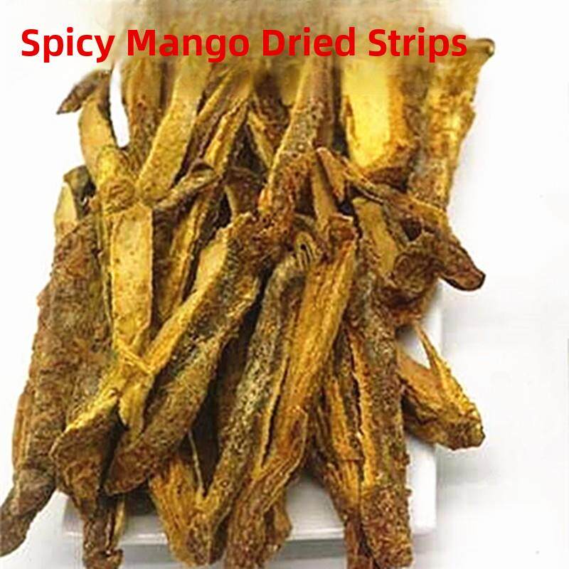 甘草芒果干辣酸甜咸甘草盐散装芒果干条500克零食芒果片