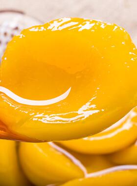 兰考润野食品 糖水对开黄桃罐头 绿色新鲜水果425g*5罐整箱出口级