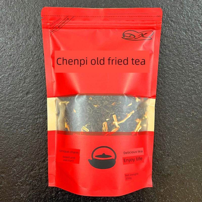 陈皮老炒茶 养生茶益生茶陈皮茶高山老炒茶 醇厚回甘陈皮炒茶250g