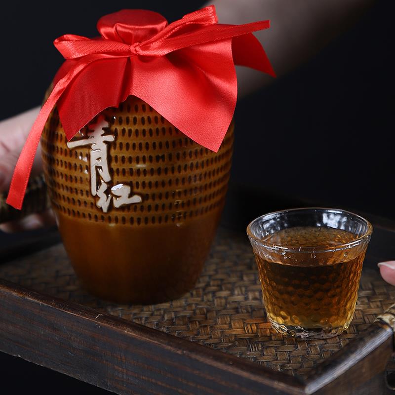 青红酒六年陈坛装红曲糯米黄酒珍藏酒厂自酿窖藏原装原味历久弥香