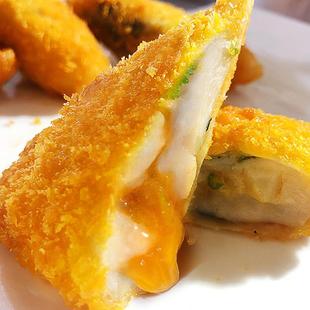 食行者黄金带子酥扇贝柱海鲜油炸小吃酒店点心半成品速食2袋装