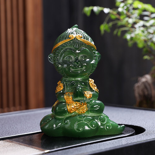变色茶宠齐天大圣中式摆件精品可养创意悟空猴子茶玩茶道茶桌配件