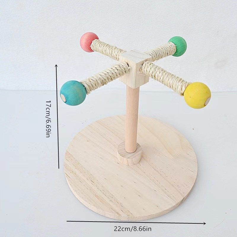 鹦鹉旋转风车玩具空中站架鸟站台耐啃咬鸟笼子配件玄凤牡丹装饰品图片