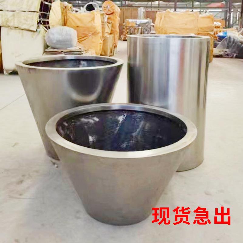 现货户外不锈钢花箱 广场户外隔断花槽 奶茶店咖啡厅外摆金属花盆