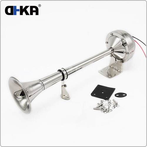 DHKA亚冠-AS054现货 304不锈钢12V高档电喇叭适用汽车轮船游艇
