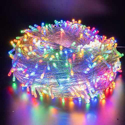 LED小彩灯闪灯串灯满天星灯七彩氛围灯户外过新年春节装饰圣诞灯