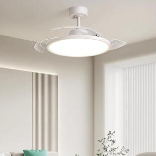 月影林之光全光谱护眼现代简约隐形卧室餐厅风扇灯一体电风吊扇灯