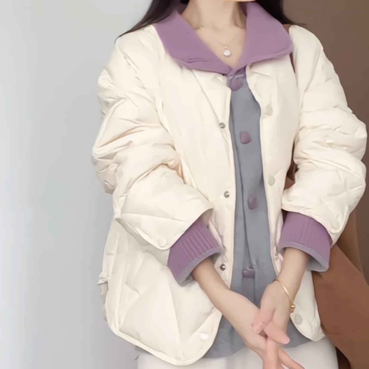 冬装搭配一整套大码胖mm棉服外套毛衣裤子韩系穿搭高级三件套装女