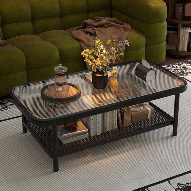 茶几客厅家用小户型沙发边几2025新款玻璃茶几方形铁艺双层茶几桌,鲜花速递/花卉仿真/绿植园艺,割草机/草坪机,淘宝优惠券,粉丝福利购,淘宝优惠卷