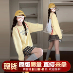 卫衣连衣裙子套装女2024新款早初秋季小个子韩系氛围感穿搭一整套