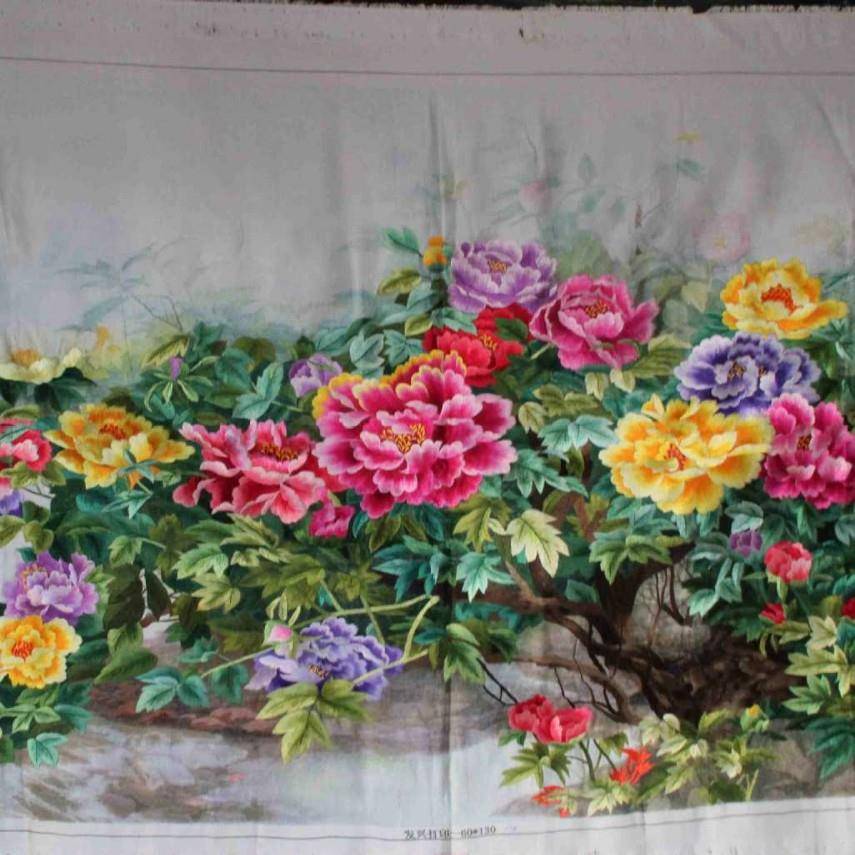苏绣绣片单面绣客厅办公室装饰画苏州手工刺绣挂画新款牡丹