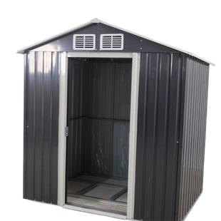 简易小铁皮庭院工具房室外花园储物房屋可移动户外组装简易房工棚