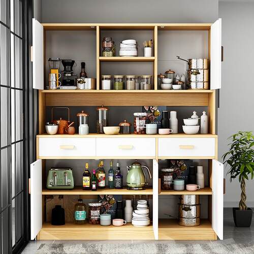 餐边柜橱柜一体靠墙高柜家用小户型储物柜客厅靠墙碗柜厨房茶水柜