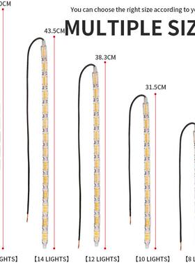 汽车led水晶泪眼灯导光日行灯白转黄双色流光转向灯高亮通用改装