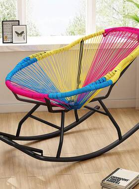 大人躺椅藤编阳台客厅懒人椅藤椅户批家用摇椅休闲摇摇椅成人午休