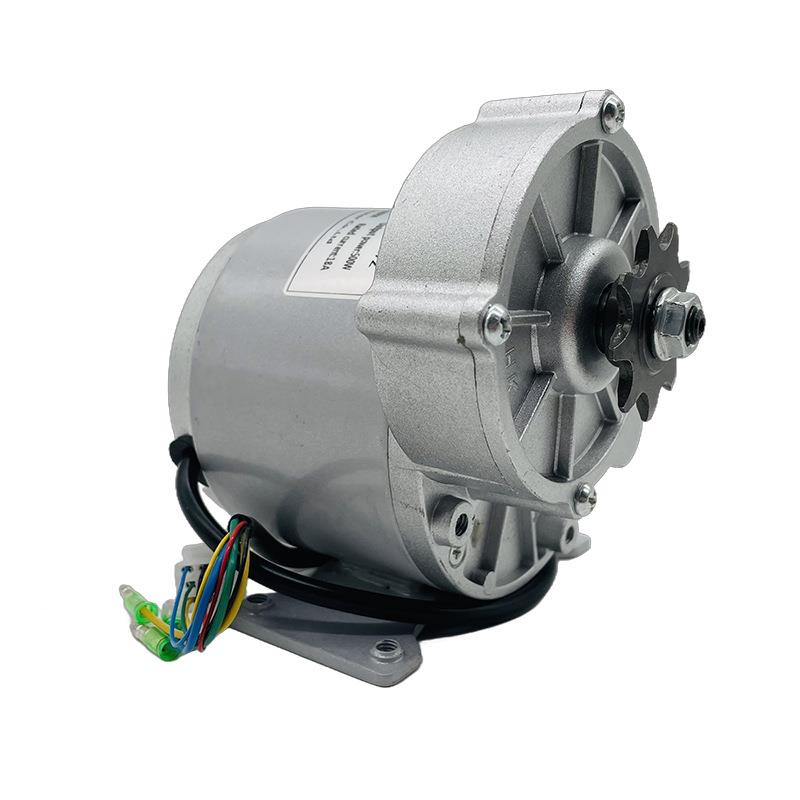 羚鹰 MY1018Z 24V250W无刷减速电机 霍尔减速马达 自行车套件电机