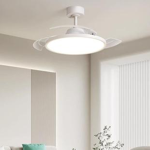 月影林之光全光谱护眼现代简约隐形卧室餐厅风扇灯一体电风吊扇灯